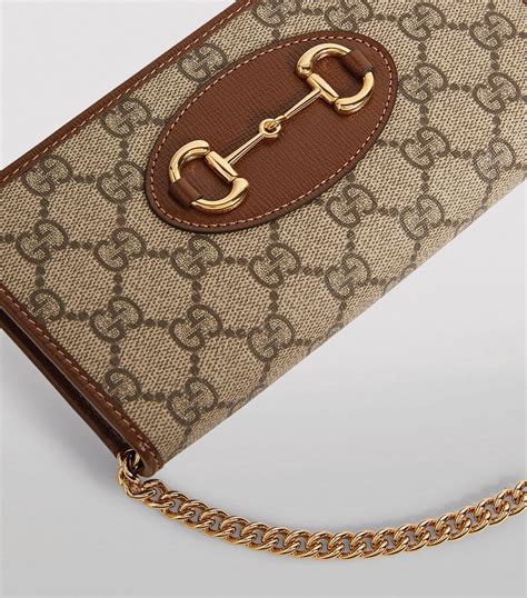 horsebit gucci wallet|Gucci Horsebit wallet on chain.